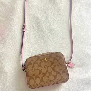 pink & brown authentic coach purse ˚ʚ♡ɞ˚